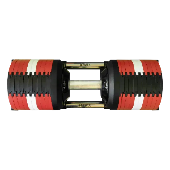 Billede af Justerbare håndvægte 2x40 kg sæt (2 stk) – intervaller 2 kg - Dannebrog