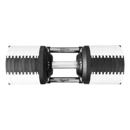 Billede af Justerbare håndvægte 2x40 kg sæt (2 stk) – intervaller 2 kg - Hvid