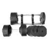 Billede af Justerbare håndvægte 2x40 kg sæt (2 stk) – intervaller 2 kg - Sort