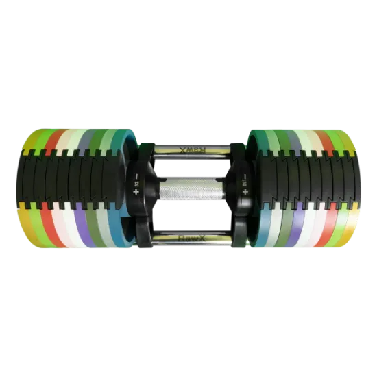 Billede af Justerbare håndvægte 2x32 kg sæt (2 stk) – intervaller 4 kg - Regnbue